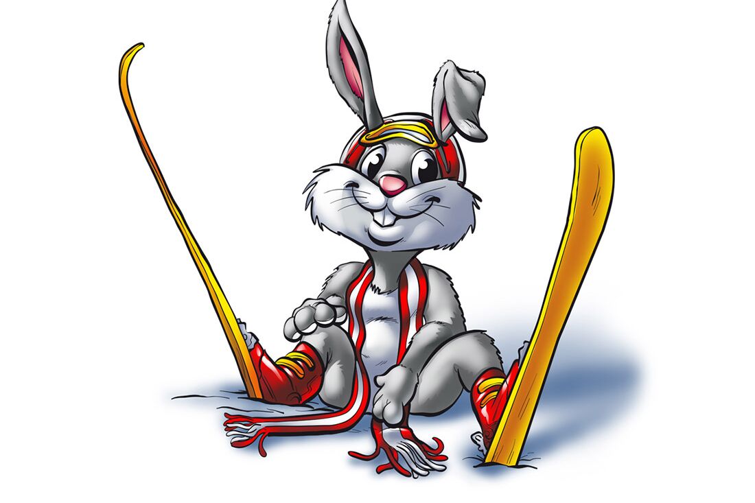 Illustration für die Skischule Hopl in Schladming